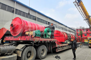 Shipment of Wood Chips Charcoal Making Machine